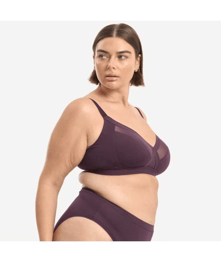 Nala Support Wirefree Bralette - Mulberry - Image 4