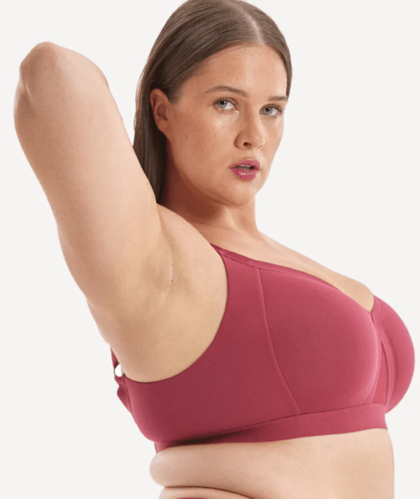 Nala Support Wirefree Bralette Padded - Burnt Fig - Image 3