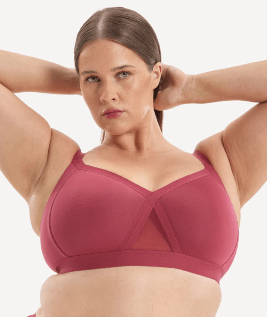 Nala Support Wirefree Bralette Padded - Burnt Fig - Image 4