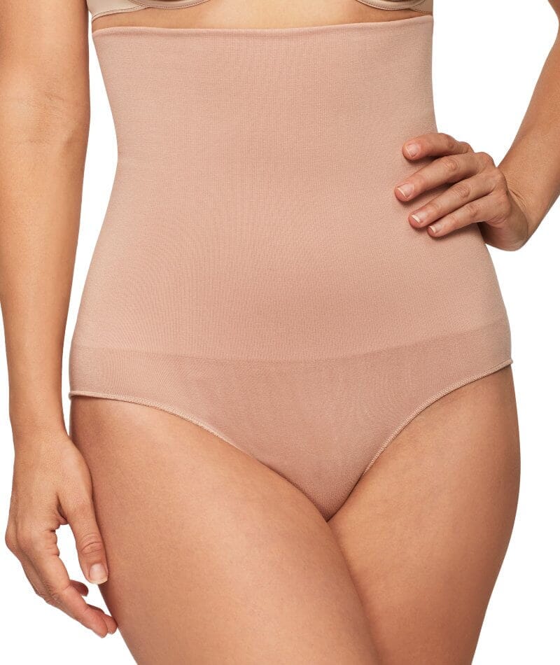 Nancy Ganz Bamboo Essentials High Waisted Brief - Mahogany - Image 4
