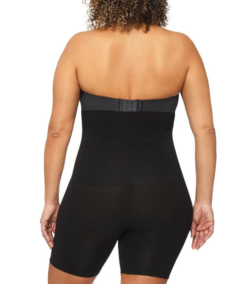 Nancy Ganz Bamboo Essentials High Waisted Thigh Shaper Short - Black - Image 2