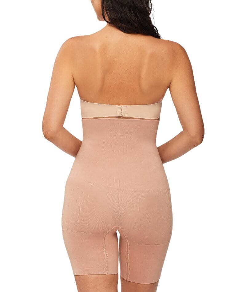Nancy Ganz Bamboo Essentials High Waisted Thigh Shaper Short - Mahogany - Image 2