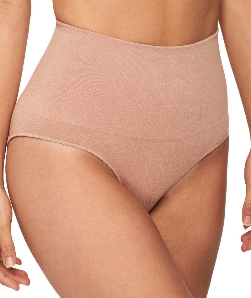Nancy Ganz Bamboo Essentials Waisted Brief - Mahogany - Image 4