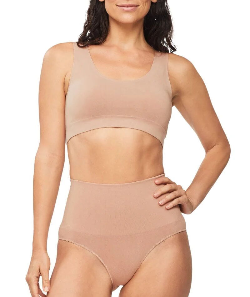 Nancy Ganz Bamboo Essentials Waisted Brief - Mahogany - Image 5