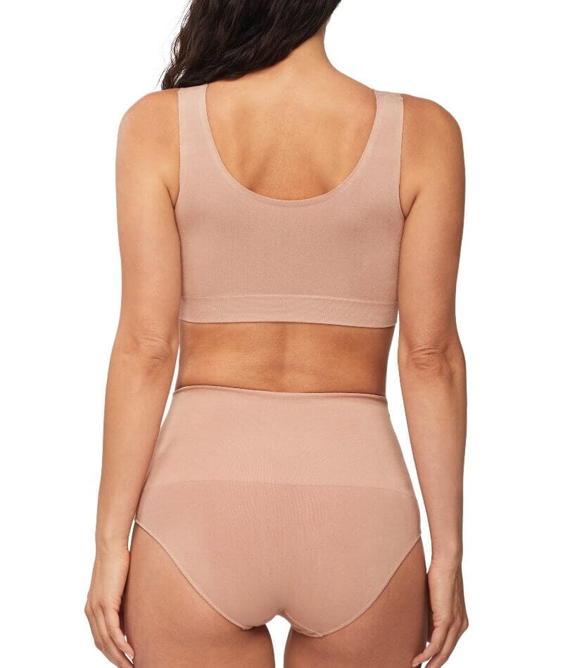 Nancy Ganz Bamboo Essentials Waisted Brief - Mahogany - Image 6