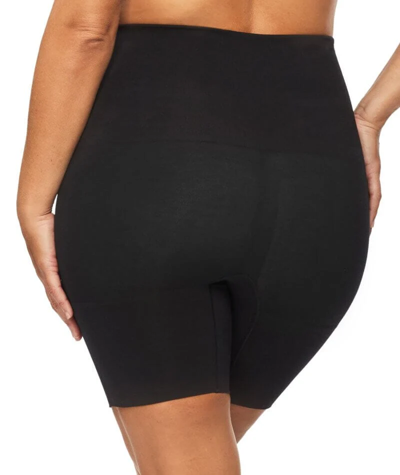 Nancy Ganz Bamboo Essentials Waisted Thigh Shaper Short - Black - Image 2