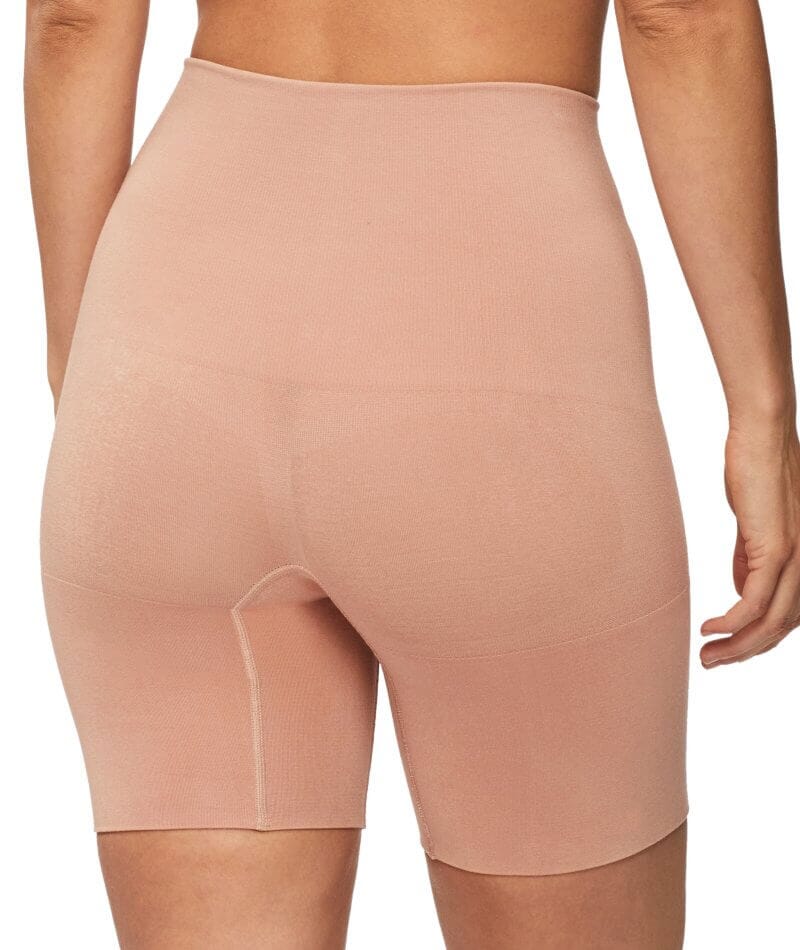 Nancy Ganz Bamboo Essentials Waisted Thigh Shaper Short - Mahogany - Image 2