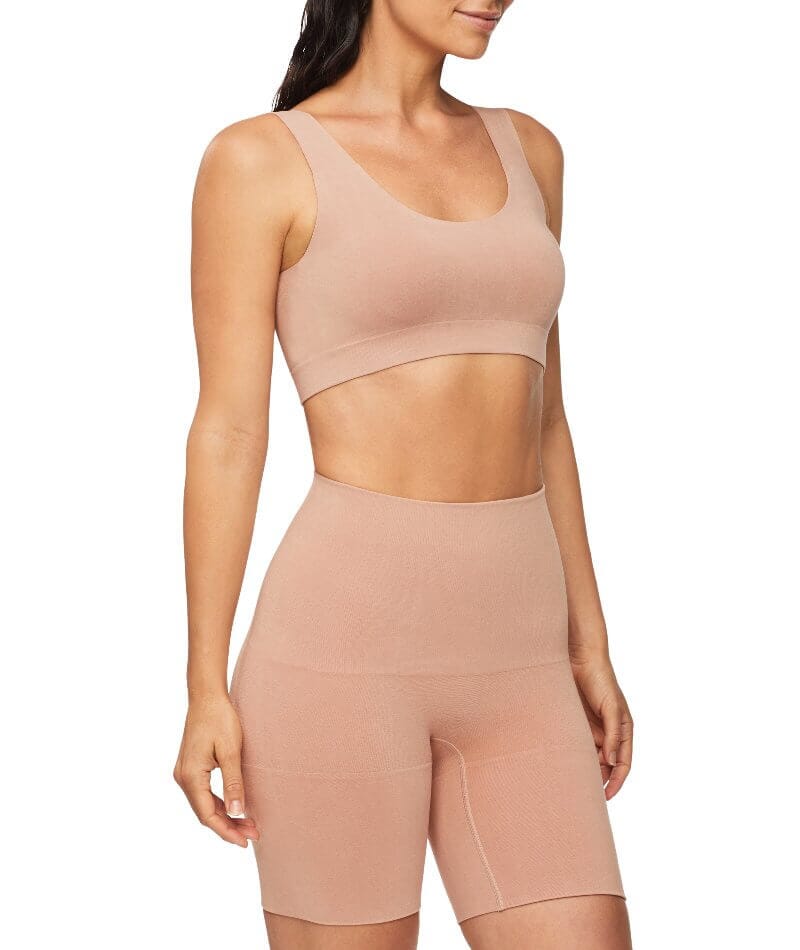 Nancy Ganz Bamboo Essentials Waisted Thigh Shaper Short - Mahogany - Image 7