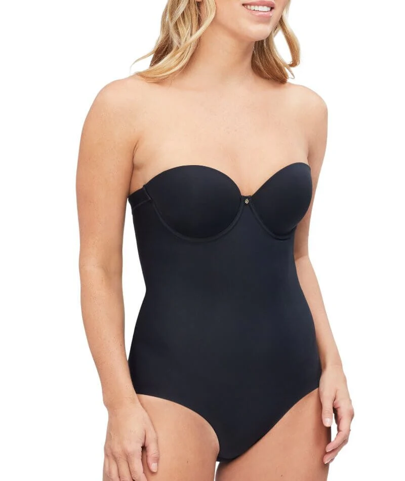 Nancy Ganz Body Define Strapless Bodysuit - Black