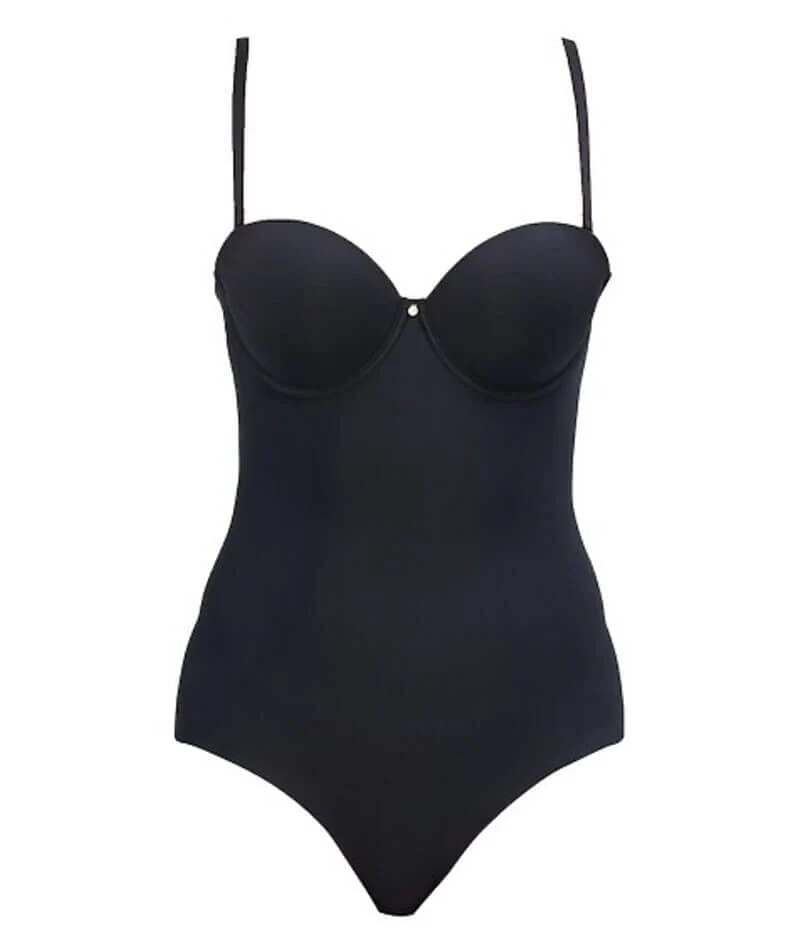 Nancy Ganz Body Define Strapless Bodysuit - Black - Image 9