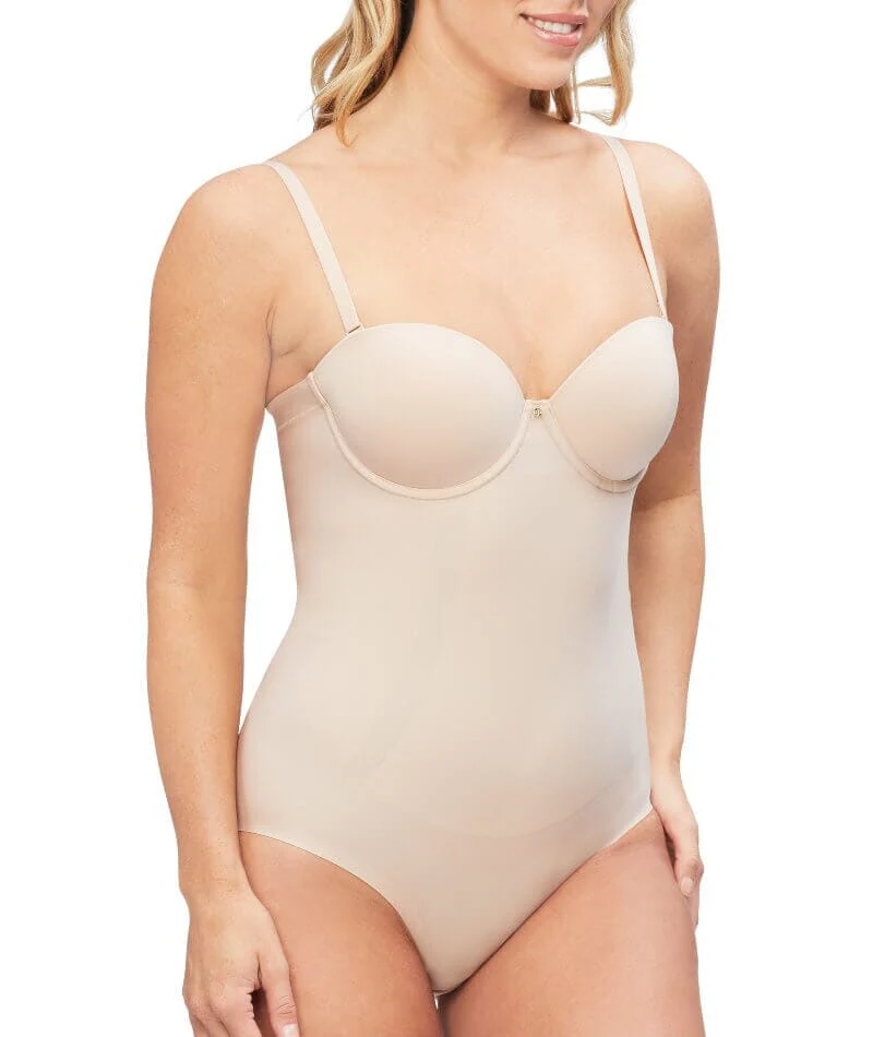 Nancy Ganz Body Define Strapless Bodysuit - Warm Taupe - Image 5