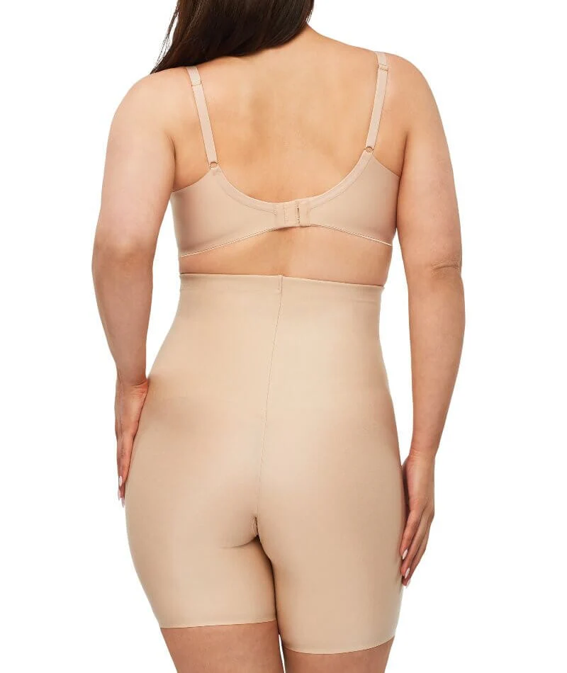 Nancy Ganz X-Factor High Waisted Thigh Shaper Short - Warm Taupe - Image 2