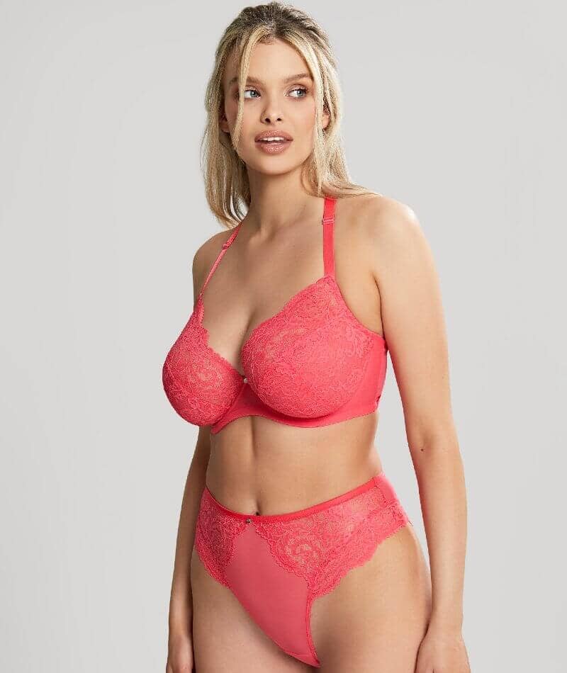 Panache Addison Non Padded Underwired Plunge Bra - Paradise Pink - Image 6