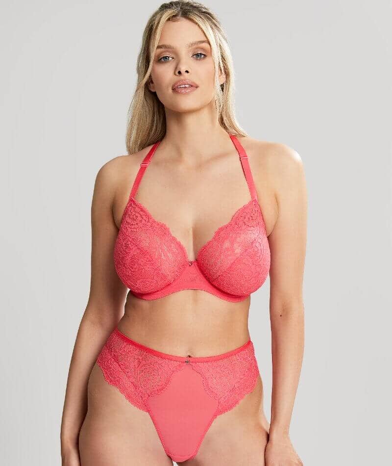 Panache Addison Non Padded Underwired Plunge Bra - Paradise Pink - Image 8