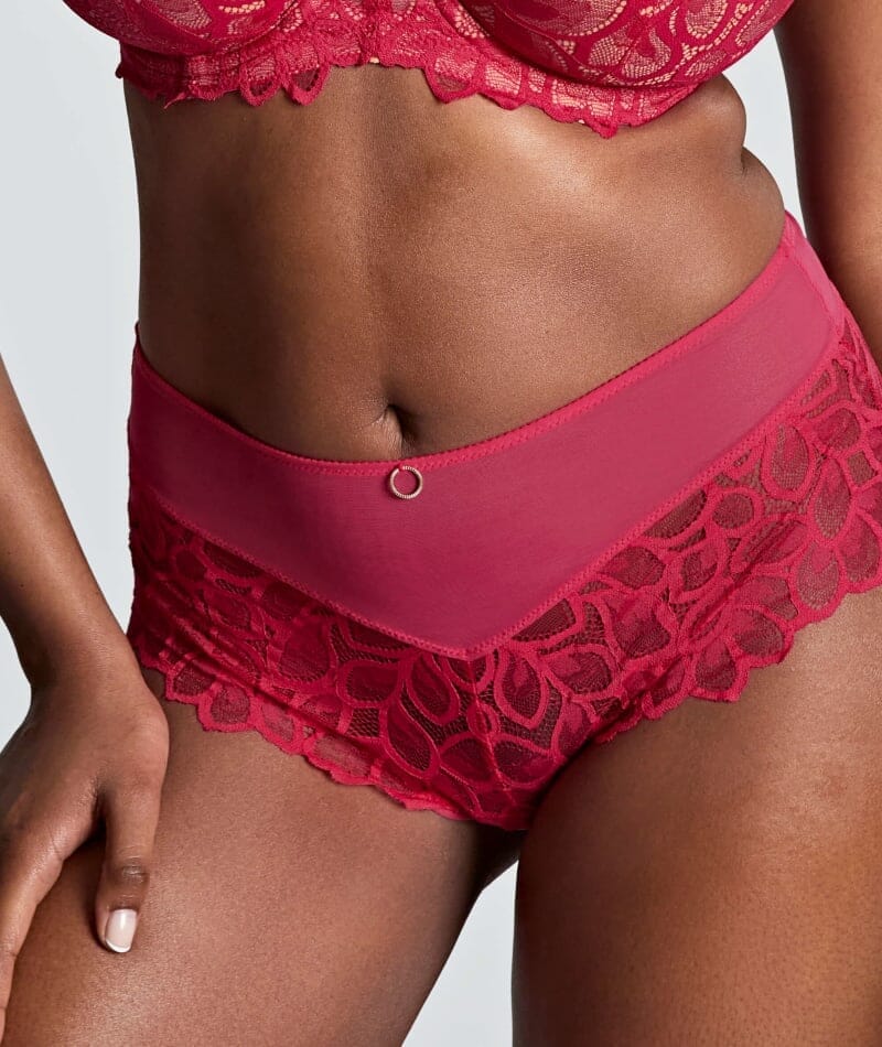 Panache Allure Deep Brief - Raspberry