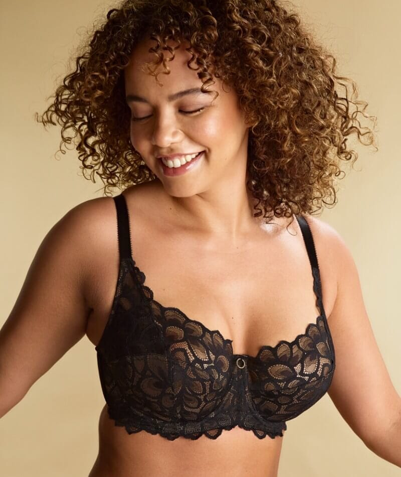 Panache Allure Underwired Full Cup Bra - Black/Latte - Image 14
