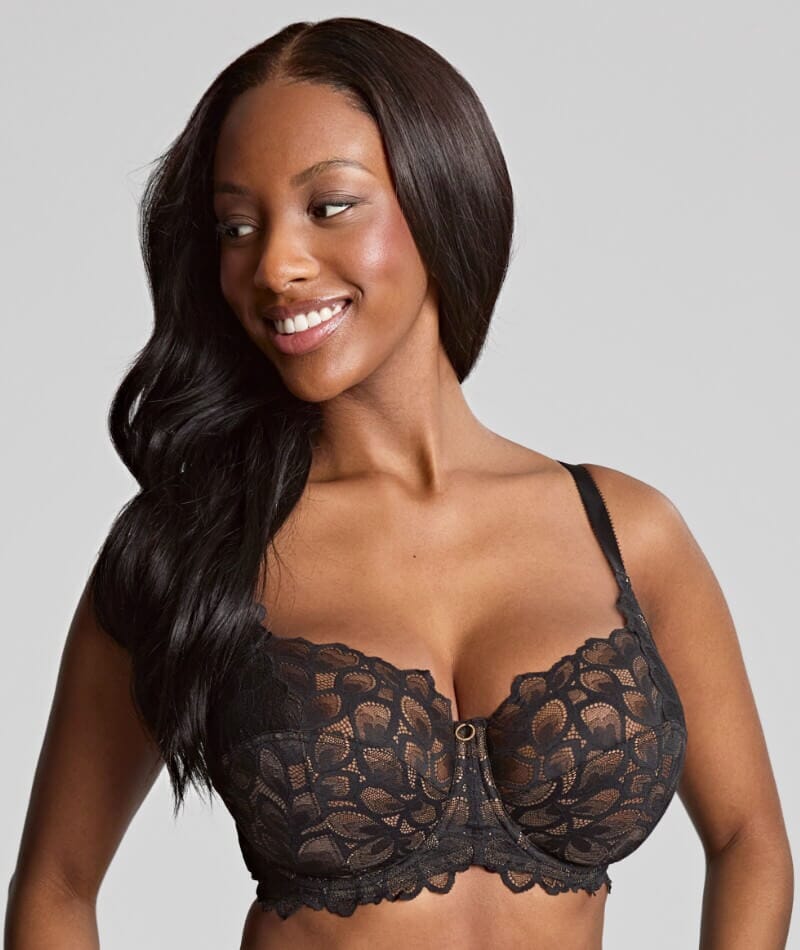 Panache Allure Underwired Full Cup Bra - Black/Latte - Image 7