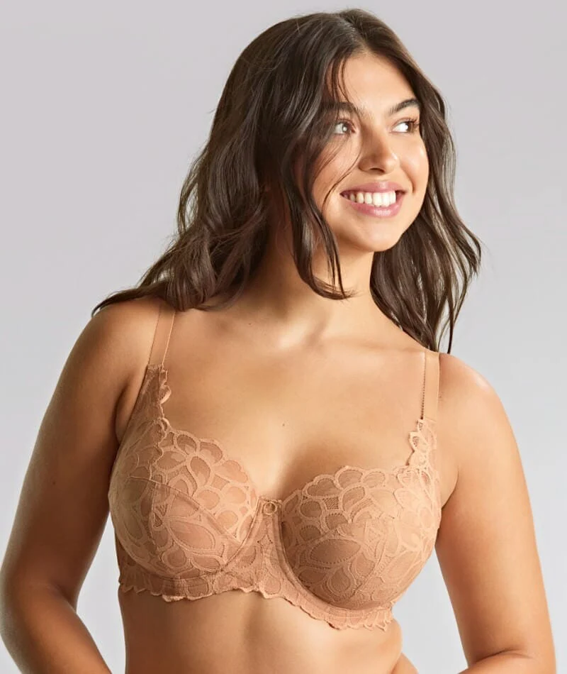 Panache Allure Underwired Full Cup Bra - Honey
