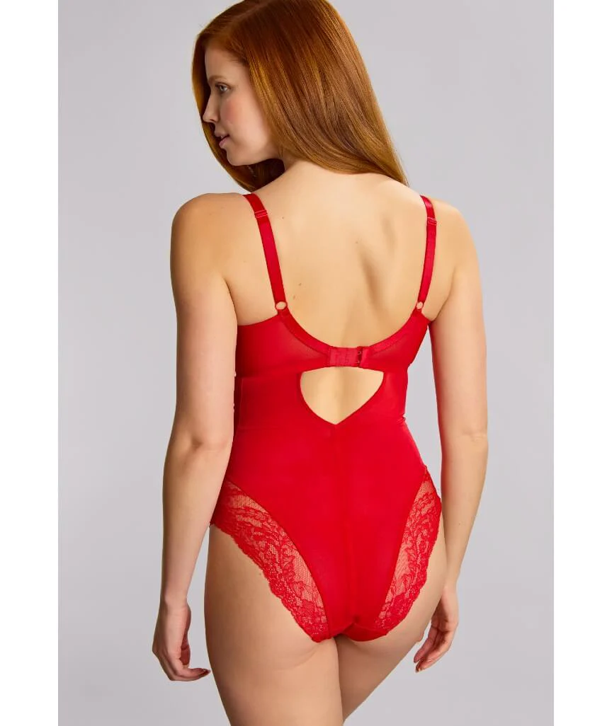 Panache Ana Non Padded Bodysuit - Salsa Red - Image 2