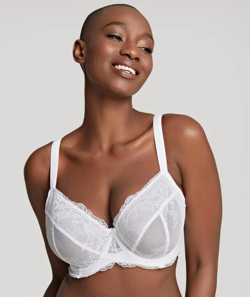 Panache Ana Underwired Plunge Bra - White
