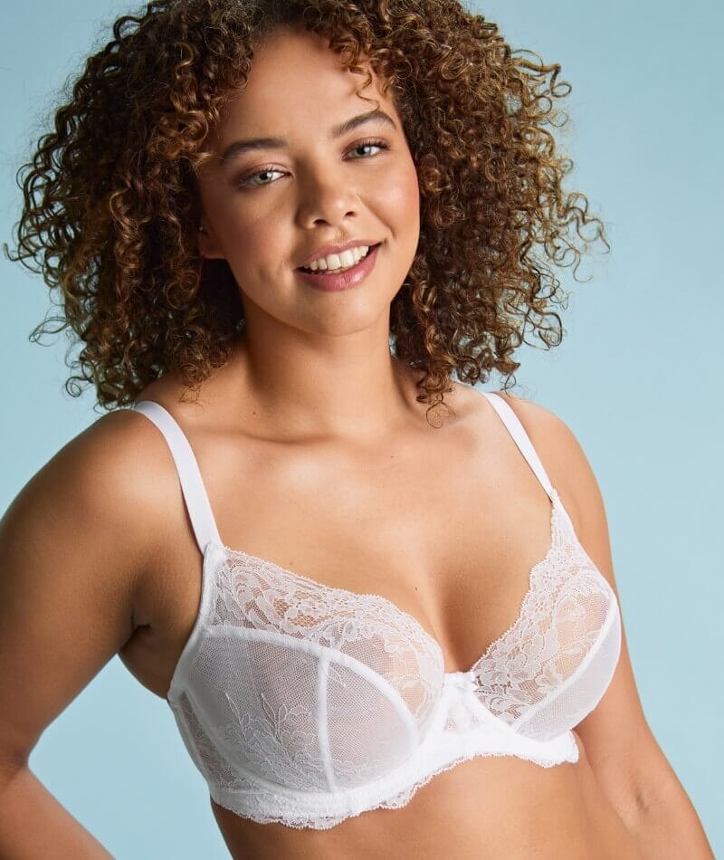 Panache Ana Underwired Plunge Bra - White - Image 7