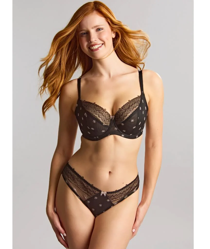 Panache Blossom Balconnet Bra - Black - Image 4