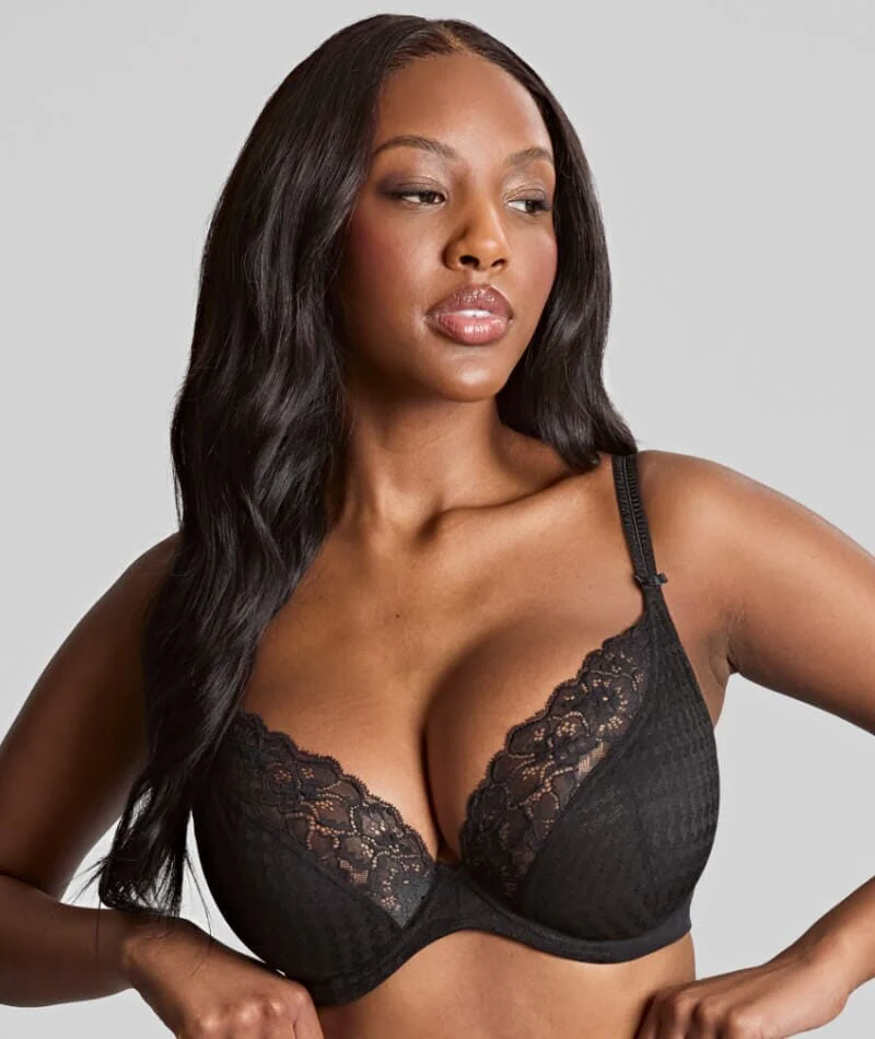 Panache Envy Plunge Underwire Bra - Black - Image 2
