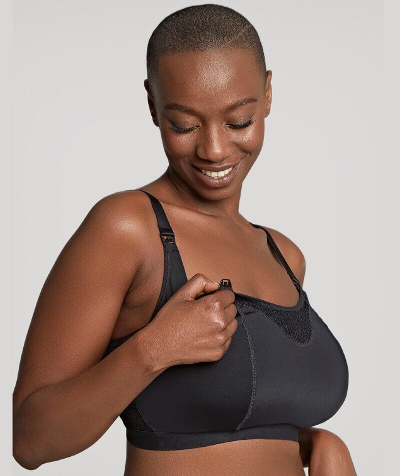 Panache Katherine Non-Underwire Nursing Bra - Black