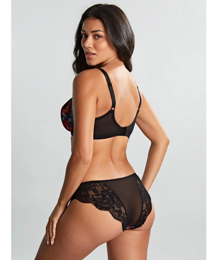 Panache Nina Underwired Balconette Bra - Black/Floral - Image 5