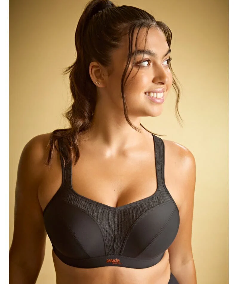 Panache Sport Power Underwired Sports Bra - Black - Image 11