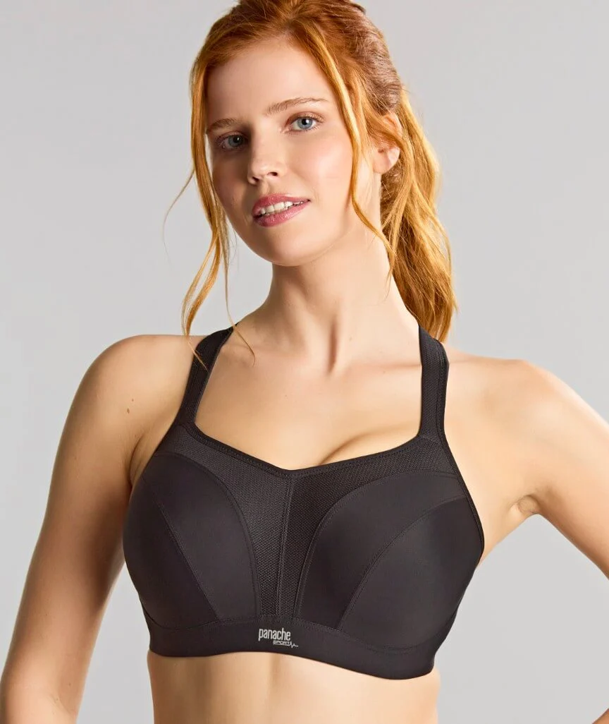 Panache Sport Power Underwired Sports Bra - Black - Image 5
