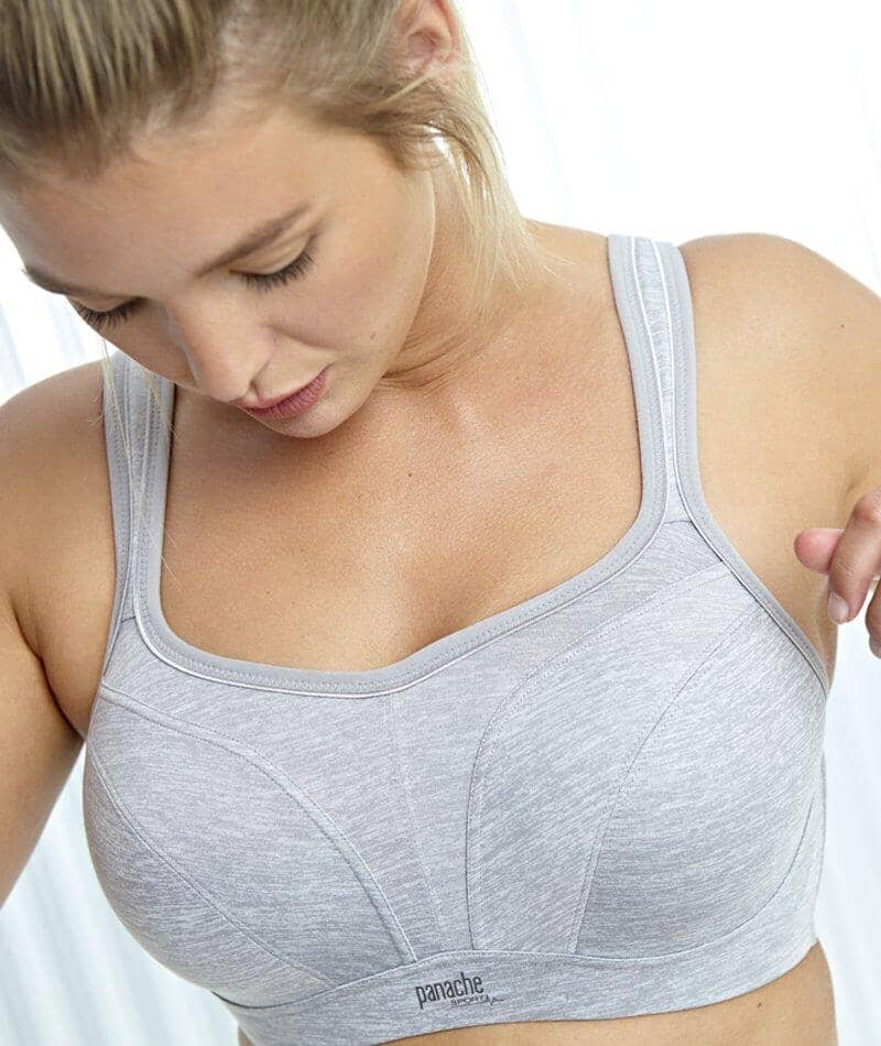 Panache Sport Power Underwired Sports Bra - Grey Marl - Image 11
