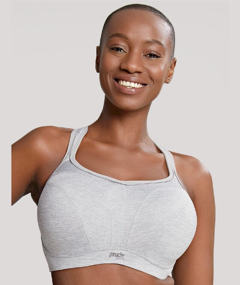 Panache Sport Power Underwired Sports Bra - Grey Marl - Image 8