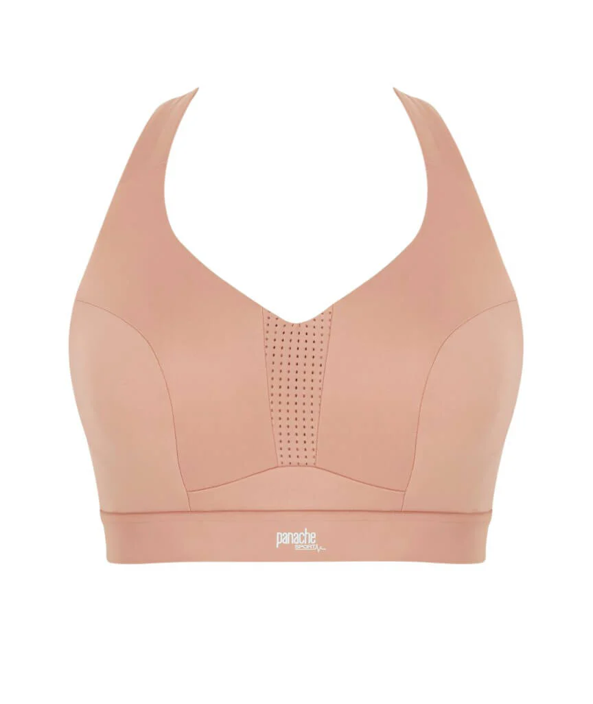Panache Sport Endurance Ultra Perform Non Padded Underwire Sports Bra -  Dusty Rose - Image 6