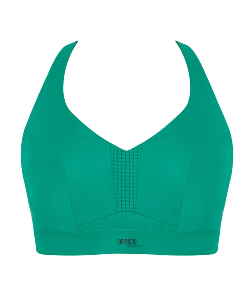 Panache Sport Endurance Ultra Perform Non Padded Underwire Sports Bra - Green - Image 10