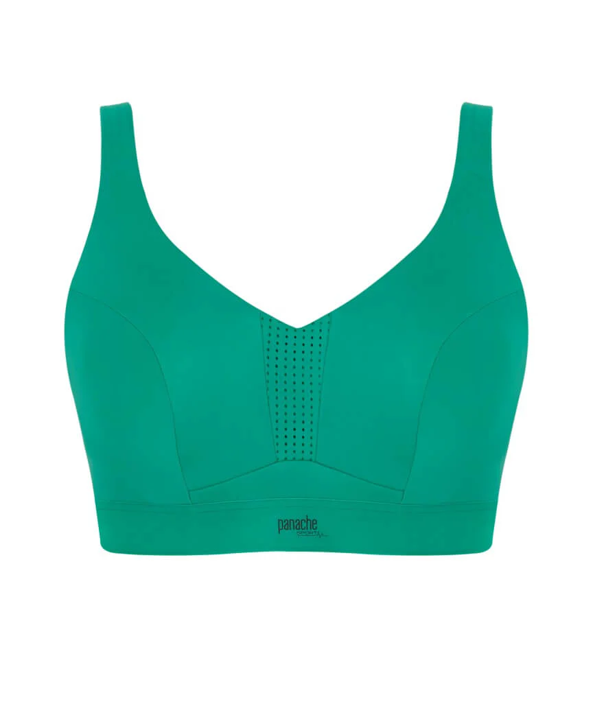 Panache Sport Endurance Ultra Perform Non Padded Underwire Sports Bra - Green - Image 9