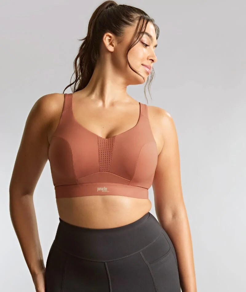 Panache Sport Endurance Ultra Perform Non Padded Underwire Sports Bra -  Sienna Rose - Image 7