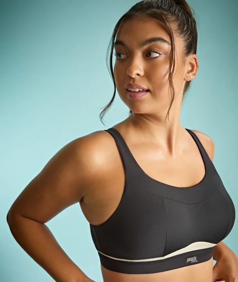 Panache Sport Freedom Wire-free Sports Bra- Black Chalk - Image 5