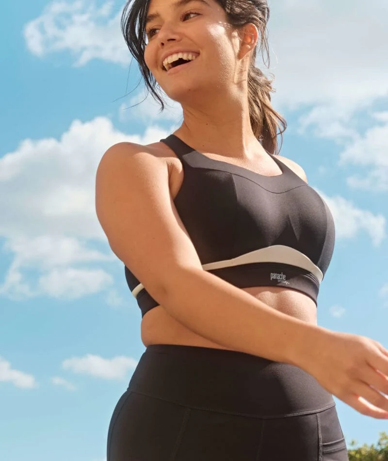 Panache Sport Freedom Wire-free Sports Bra- Black Chalk - Image 9