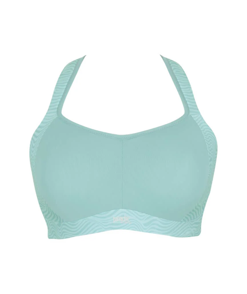 Panache Sport Power Underwired Sports Bra - Aqua Haze/Wave Print - Image 8