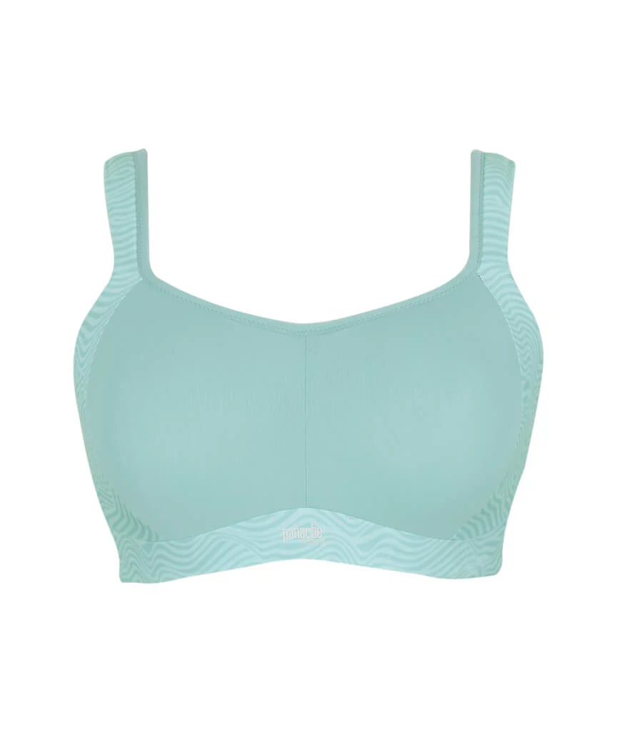 Panache Sport Power Underwired Sports Bra - Aqua Haze/Wave Print - Image 9