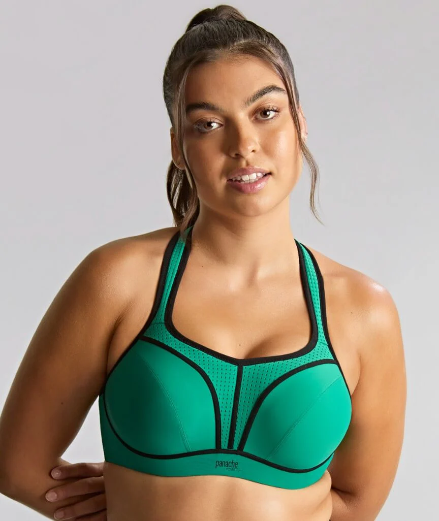 Panache Sport Power Underwired Sports Bra - Green - Image 2