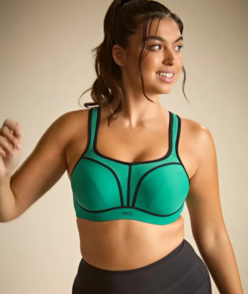 Panache Sport Power Underwired Sports Bra - Green - Image 5