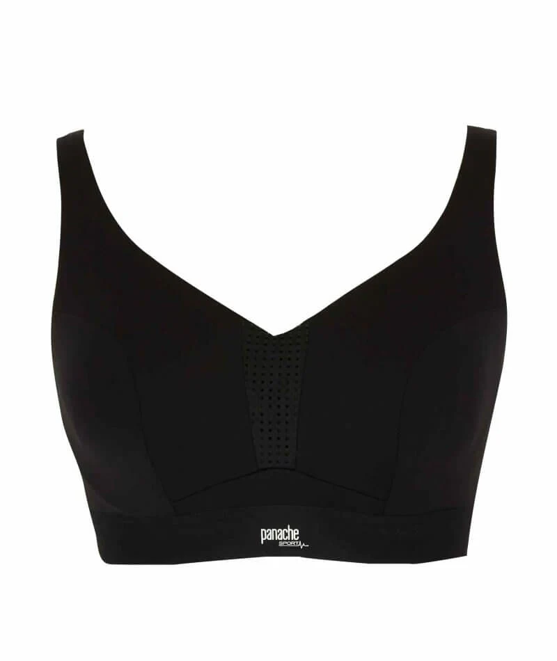 Panache Sport Endurance Ultra Perform Non Padded Underwire Sports Bra - Black - Image 9