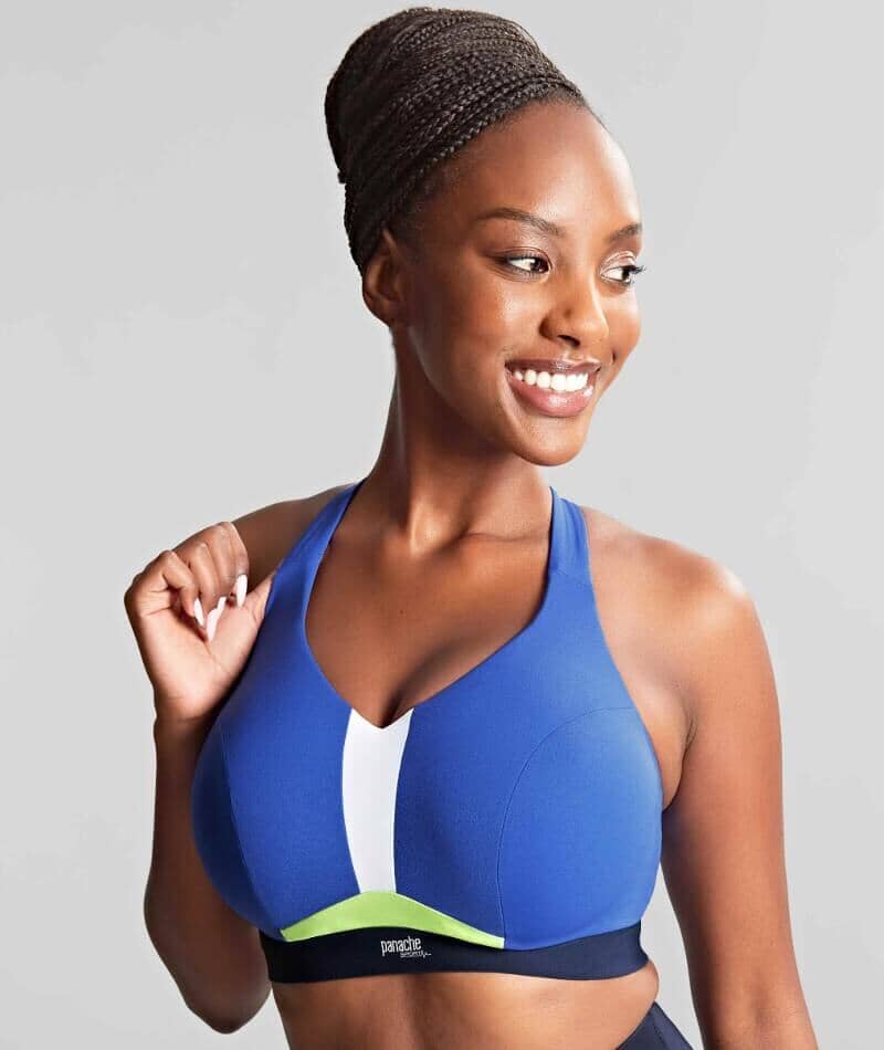 Panache Sport Endurance Ultra Perform Non Padded Underwire Sports Bra - Blue - Image 4