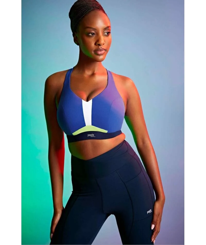 Panache Sport Endurance Ultra Perform Non Padded Underwire Sports Bra - Blue - Image 5
