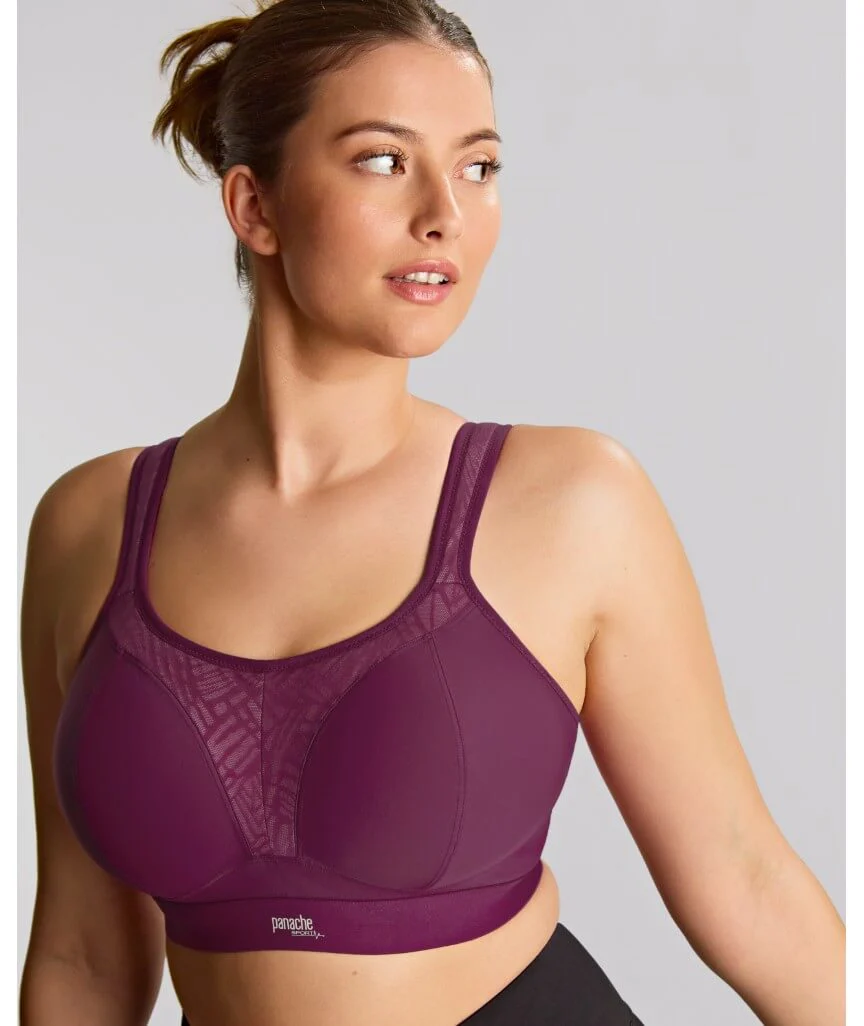 Panache Sport Boundless Wire-free Sports Bra - Berry/Chalk - Image 5