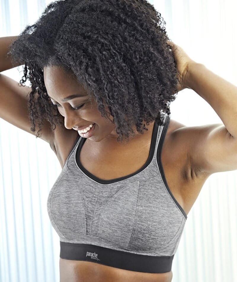 Panache Sport Boundless Wire-free Sports Bra - Charcoal Marle - Image 12