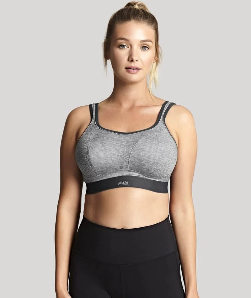 Panache Sport Boundless Wire-free Sports Bra - Charcoal Marle - Image 13