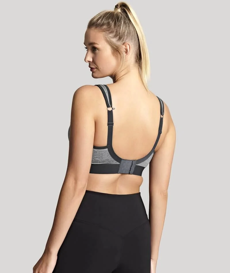 Panache Sport Boundless Wire-free Sports Bra - Charcoal Marle - Image 15